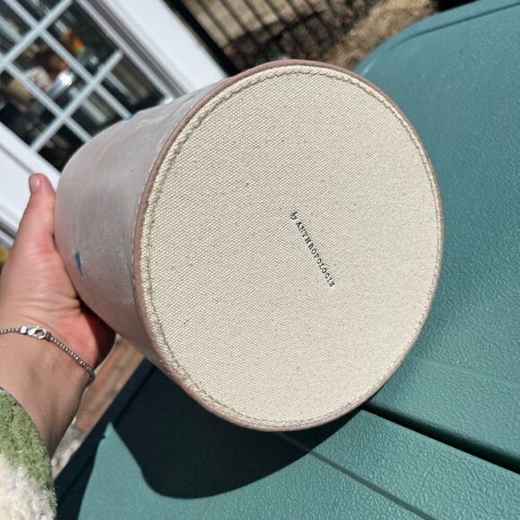 Anthropologie Japanese Shibori Leather Vase NWT - Picture 6 of 8